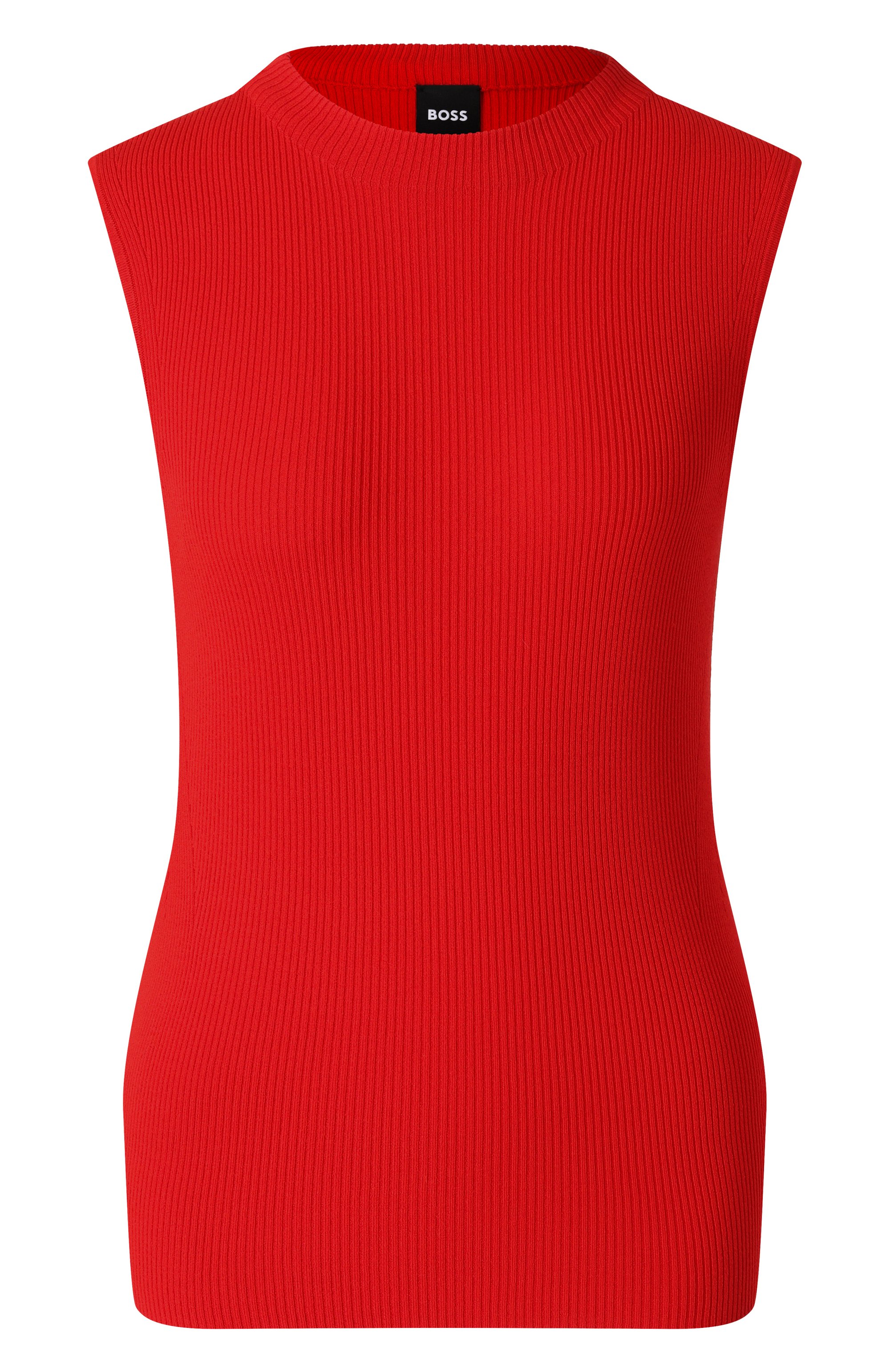 Топ из вискозы BOSS красного цвета по цене 19950 руб., арт. 50473237, фото 1 Топ из вискозы BOSS, арт. 50473237, фото 1
