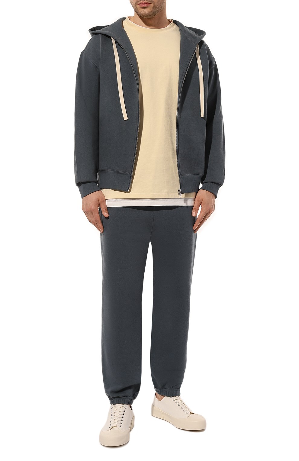 Хлопковая толстовка JIL SANDER синего цвета по цене 86200 руб., арт. J47HG0101/J20039, фото 2 Хлопковая толстовка JIL SANDER, арт. J47HG0101/J20039, фото 2