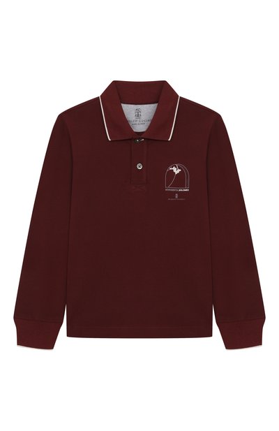 Хлопковое поло BRUNELLO CUCINELLI, арт. BE854T327A