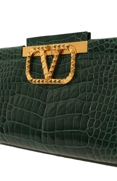 Клатч alcove из кожи аллигатора VALENTINO, арт. XW2B0K01/SUT/AMIS, фото 3