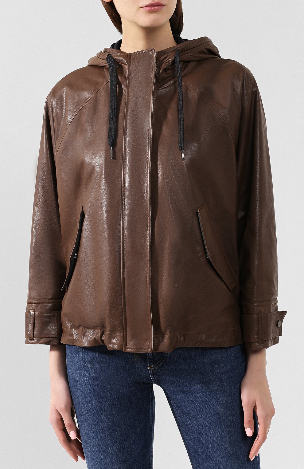 Кожаная куртка BRUNELLO CUCINELLI, арт. MPBIS8729P, фото 3