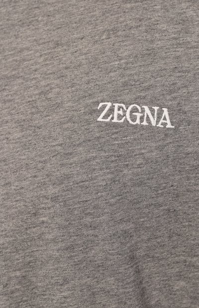 Хлопковая футболка ZEGNA, арт. E7360A5/B760, фото 5