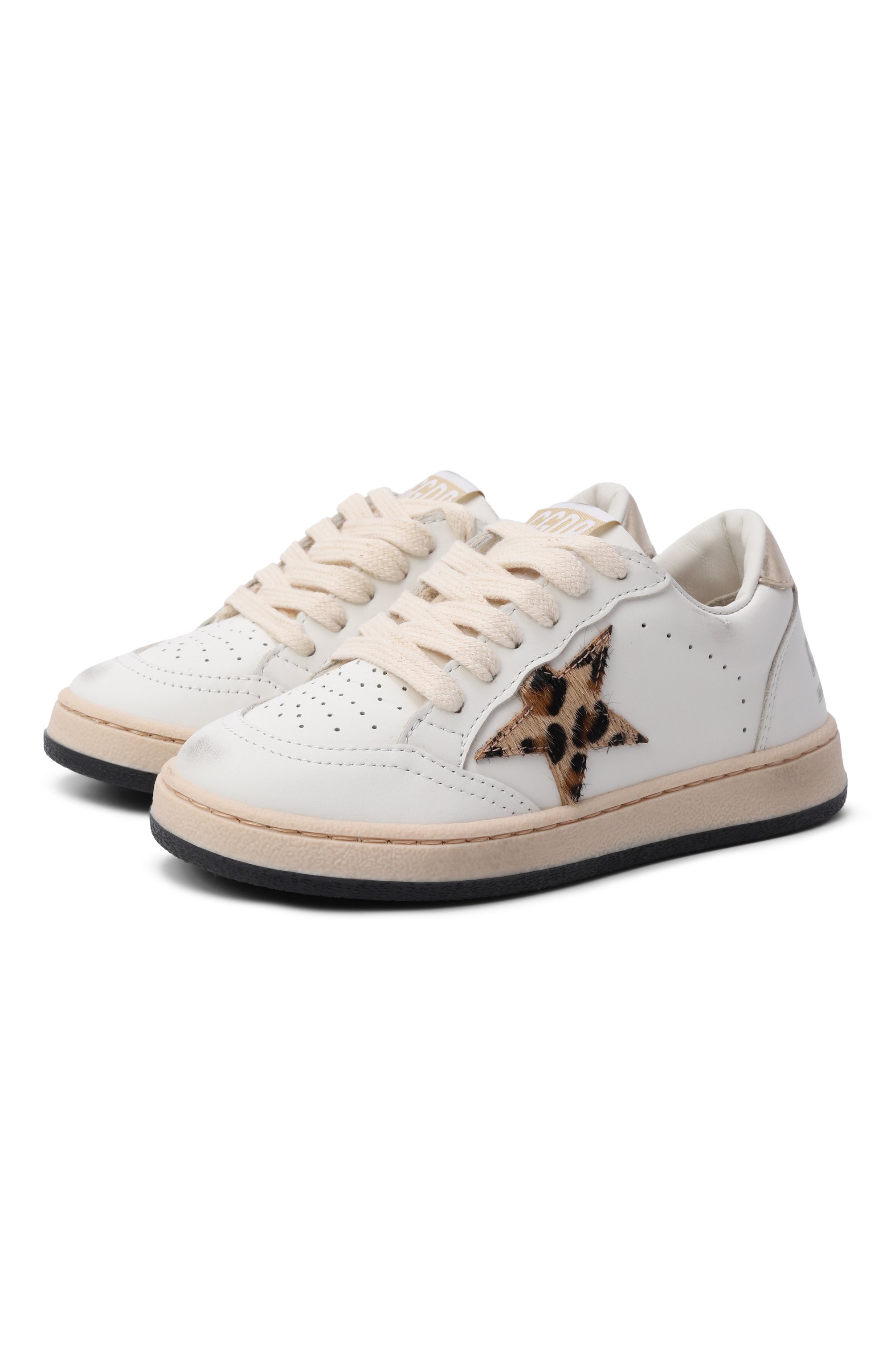 Кожаные кеды ball star GOLDEN GOOSE DELUXE BRAND, арт. GYF00439.F008047, фото 1