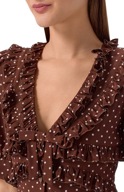 Шелковое платье ALESSANDRA RICH, арт. FABX4297/F4686, фото 4