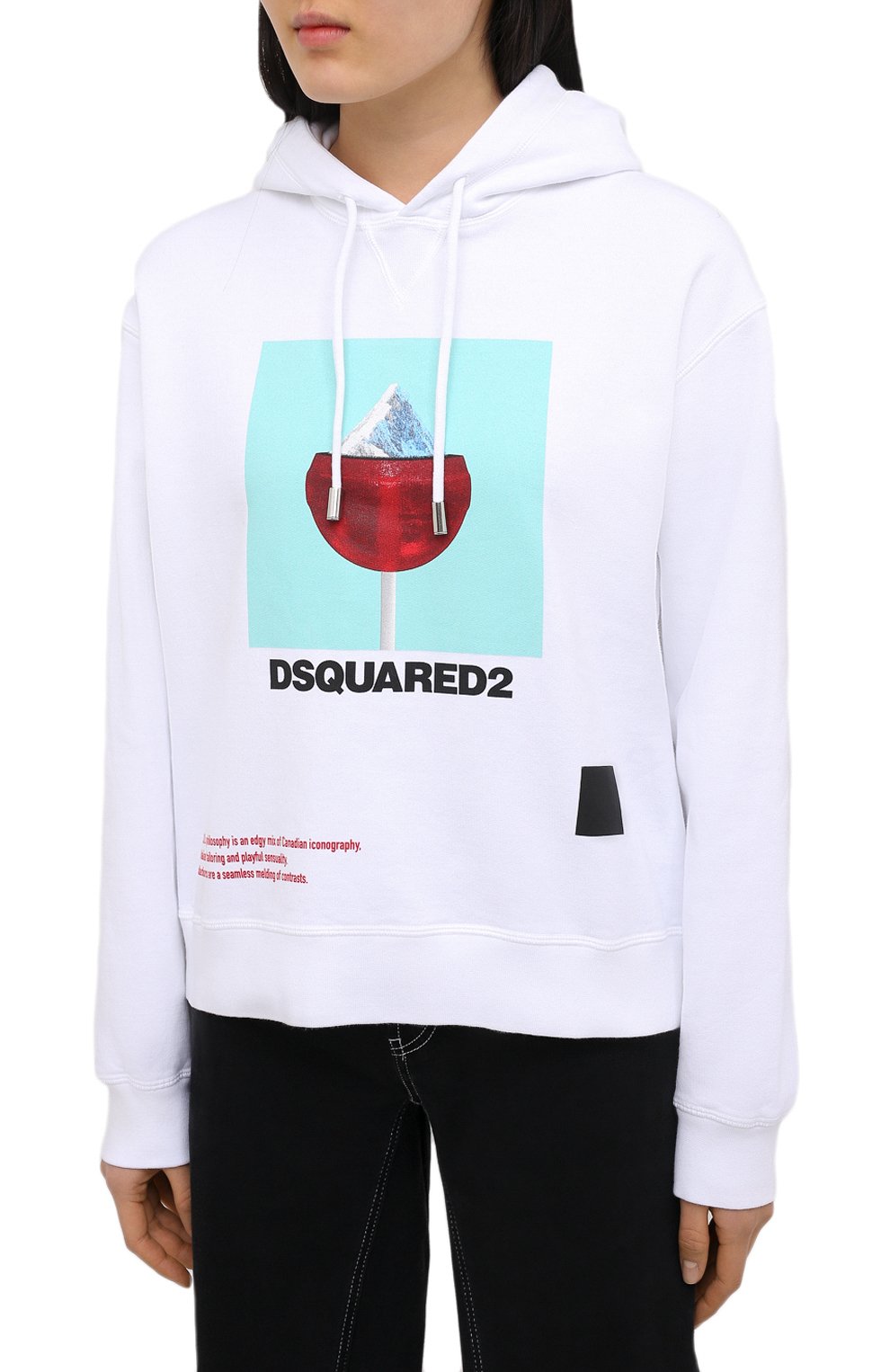 Хлопковое худи DSQUARED2, арт. S72GU0300/S25042, фото 3