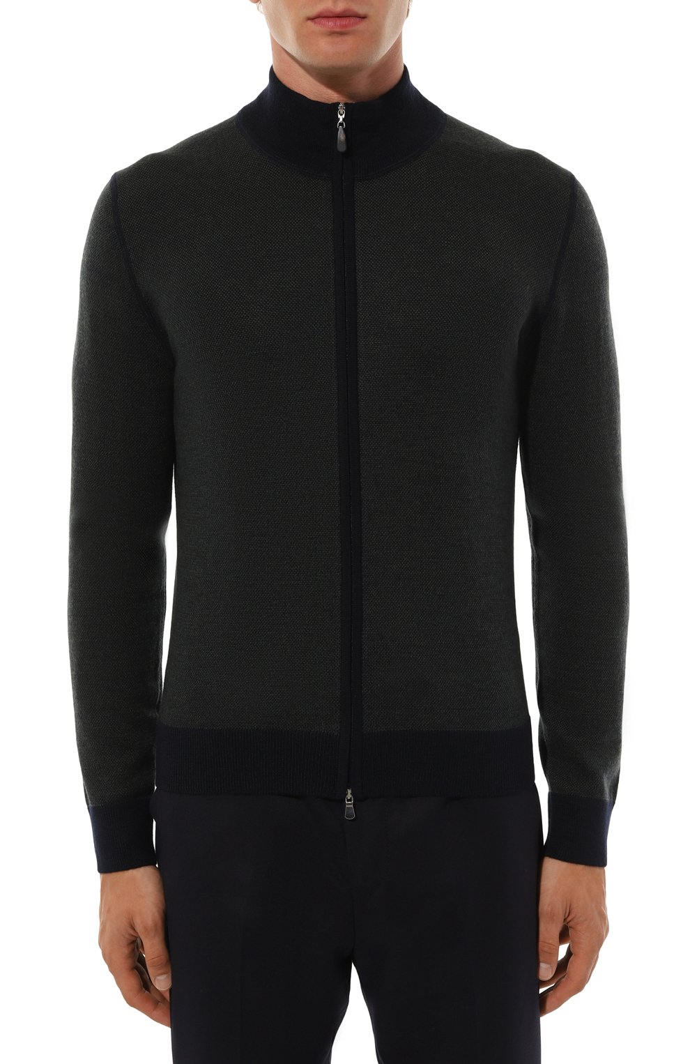 Шерстяной кардиган GRAN SASSO темно-зеленого цвета по цене 36200 руб., арт. 57114/14241, фото 3 Шерстяной кардиган GRAN SASSO, арт. 57114/14241, фото 3