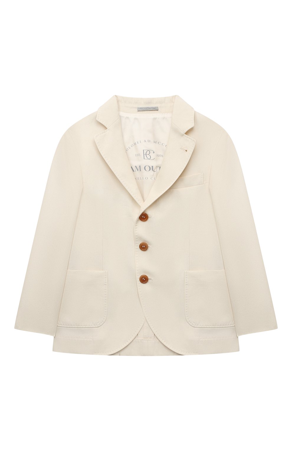Хлопковый пиджак BRUNELLO CUCINELLI, арт. BS443K726A, фото 1