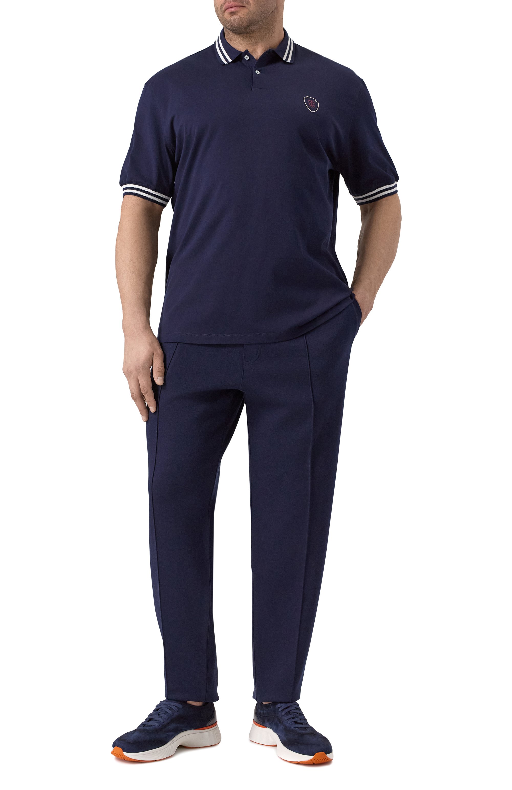 Брюки из хлопка и кашемира BRUNELLO CUCINELLI, арт. MM8313212G, фото 2