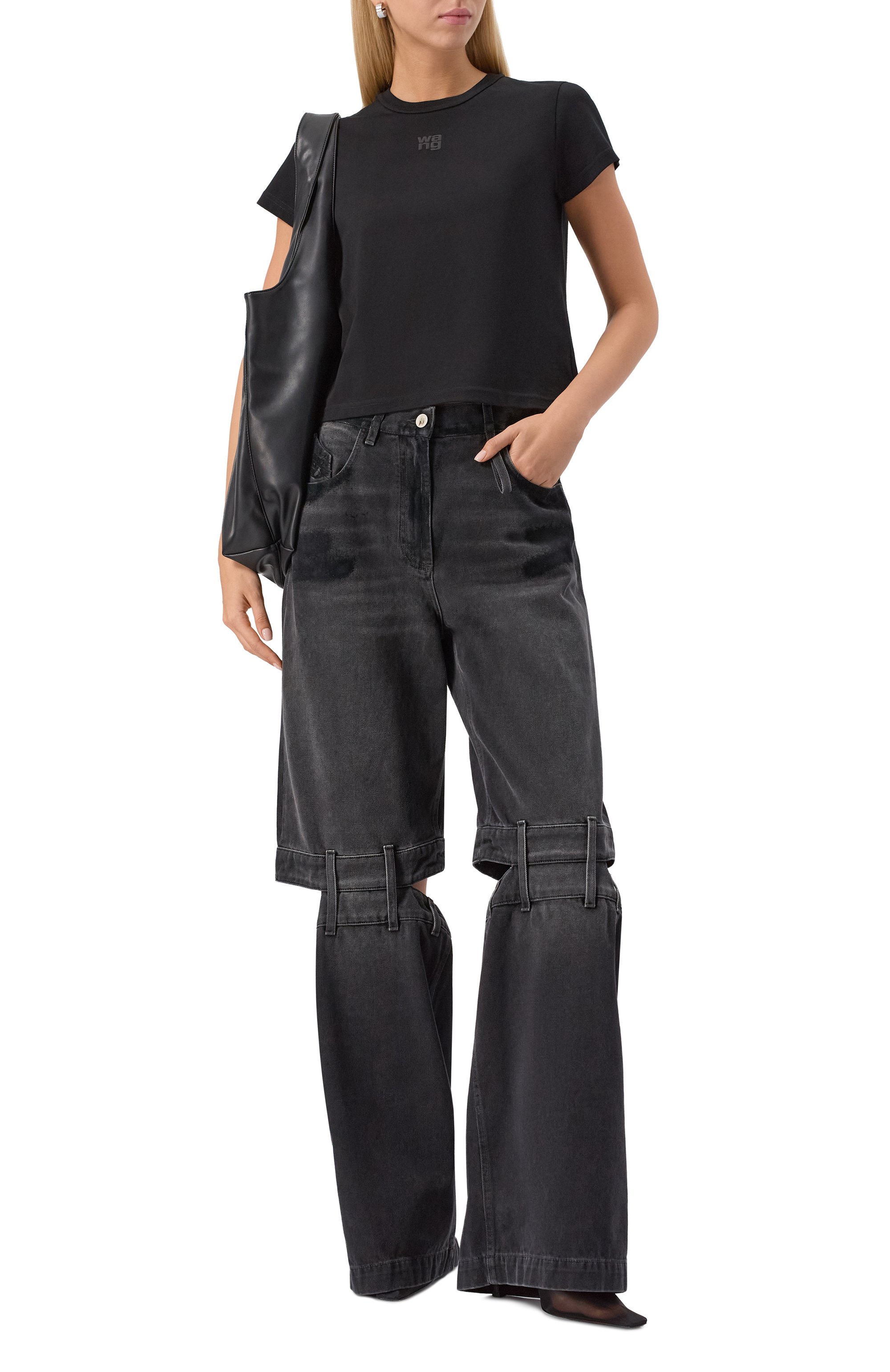 Хлопковая футболка ALEXANDERWANG.T, арт. 4CC3241521, фото 2