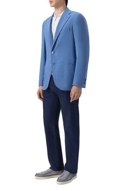 Пиджак из шерсти и шелка ANDREA CAMPAGNA, арт. SALINA/T26161, фото 2