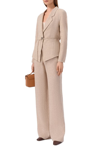 Льняной жакет EMPORIO ARMANI, арт. EW003980/TE10381, фото 2