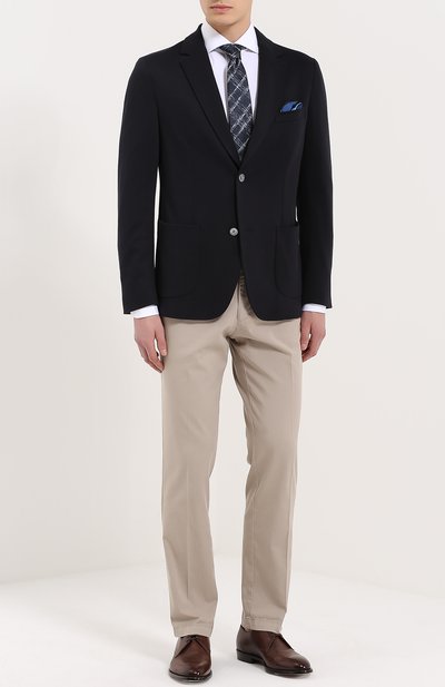 Хлопковая сорочка с воротником акула TOM FORD белого цвета по цене 59600 руб., арт. 6FT00094S3AX, фото 2 Хлопковая сорочка с воротником акула TOM FORD, арт. 6FT00094S3AX, фото 2