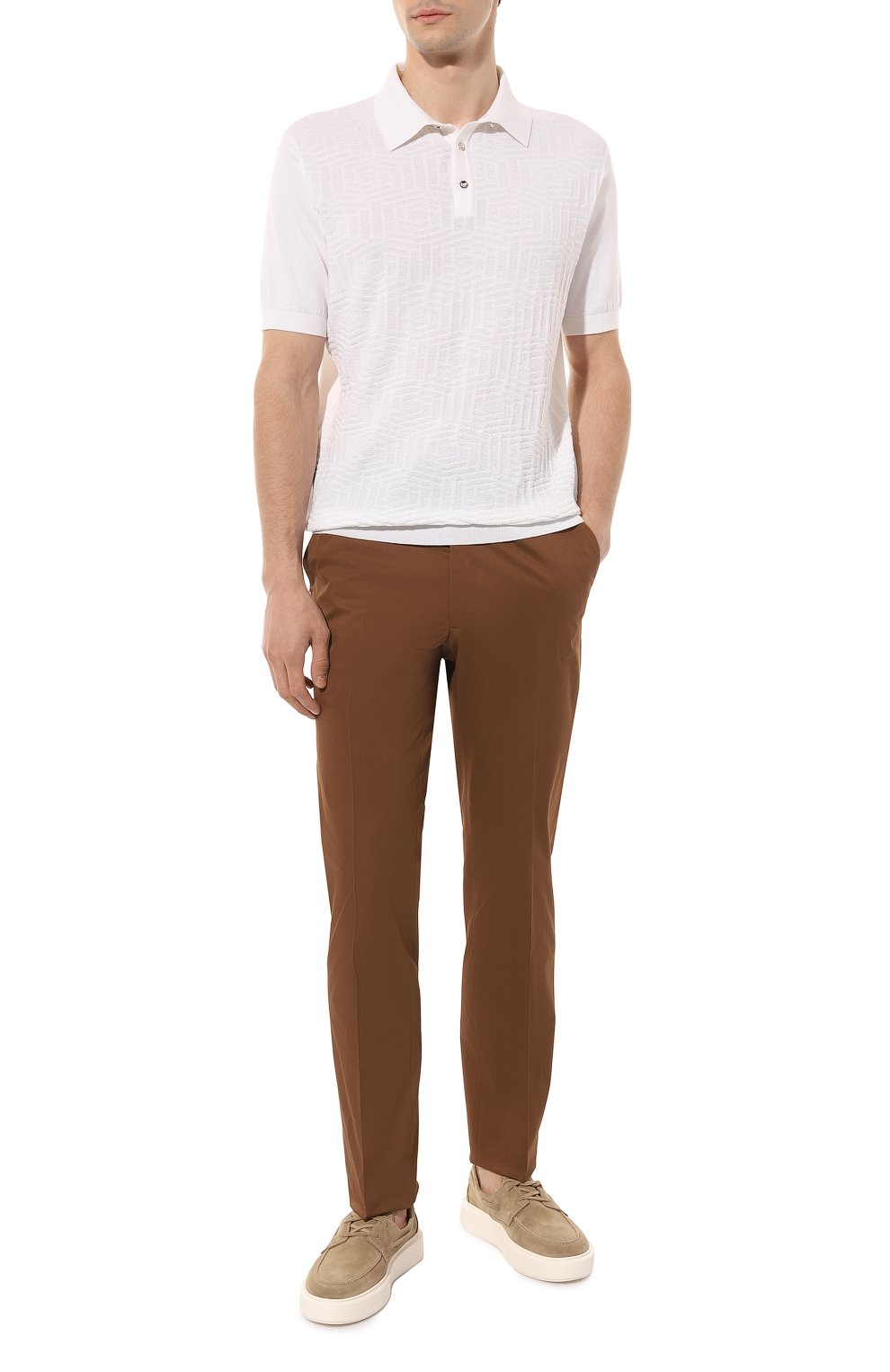 Поло из шелка и хлопка STEFANO RICCI, арт. K818062P13/F23289, фото 2