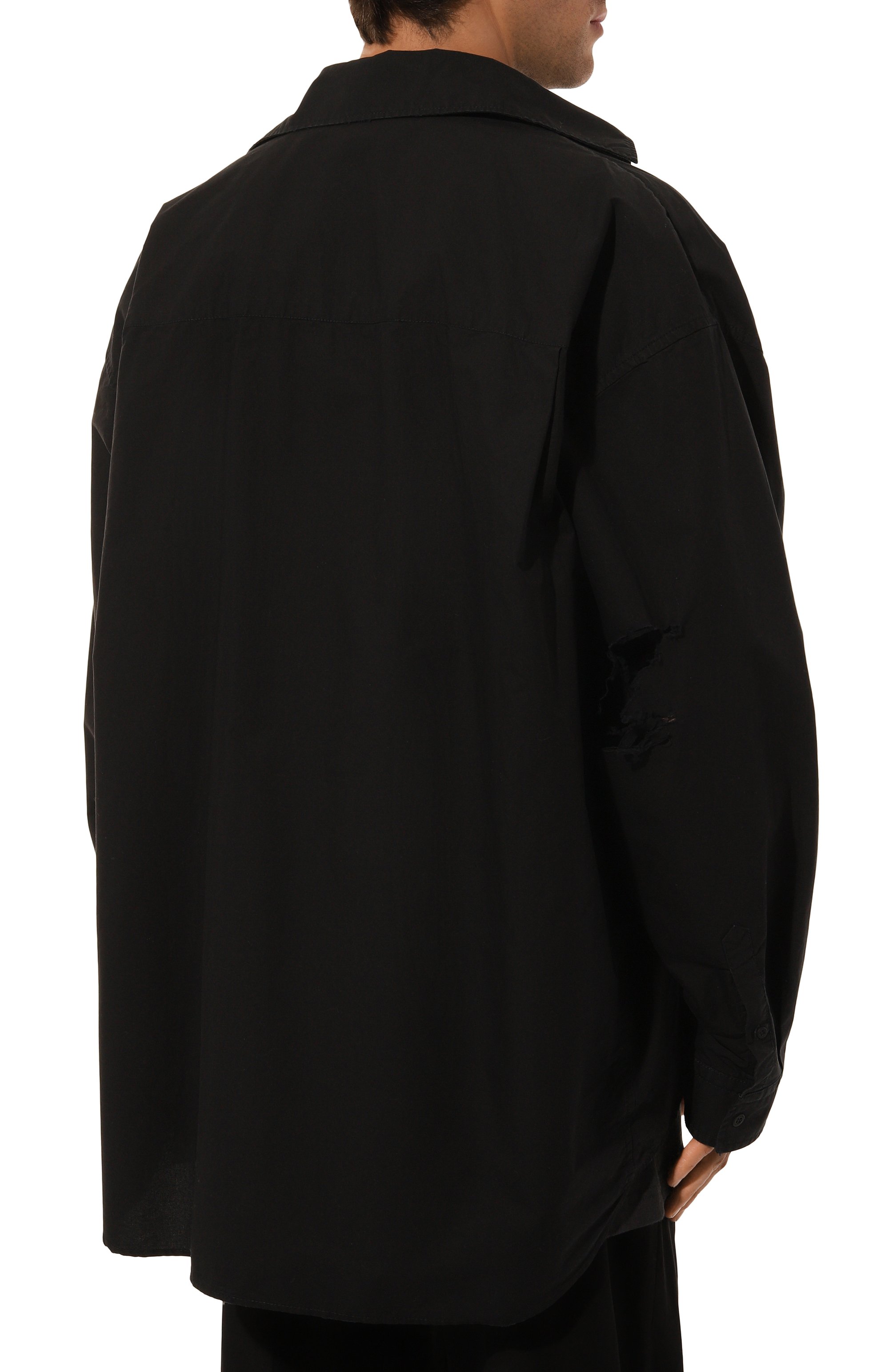Хлопковая рубашка BALENCIAGA, арт. 794656/TNM60, фото 4