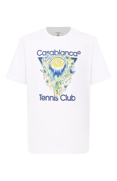 Мужская хлопковая футболка CASABLANCA, арт. M-SP26-JTS-001-01