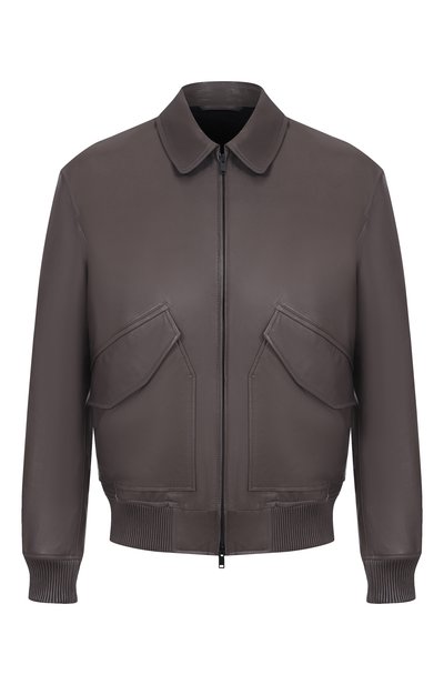 Мужской кожаный бомбер MVST, арт. 54205/48-56