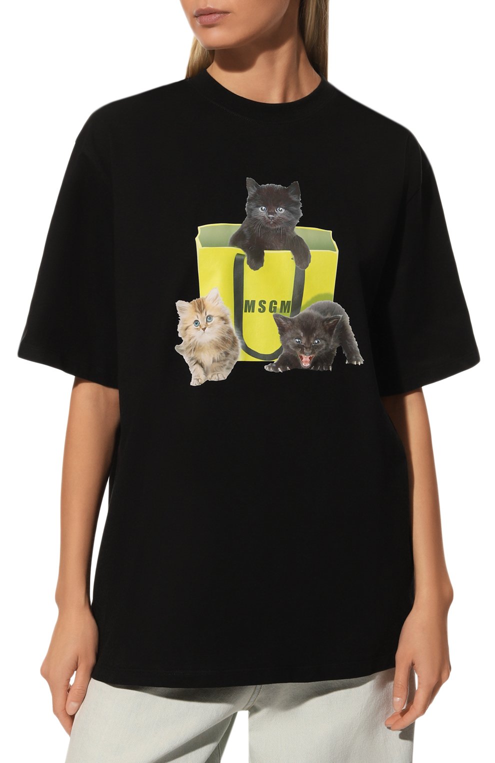 Хлопковая футболка MSGM, арт. 3341MDM172 227798, фото 3