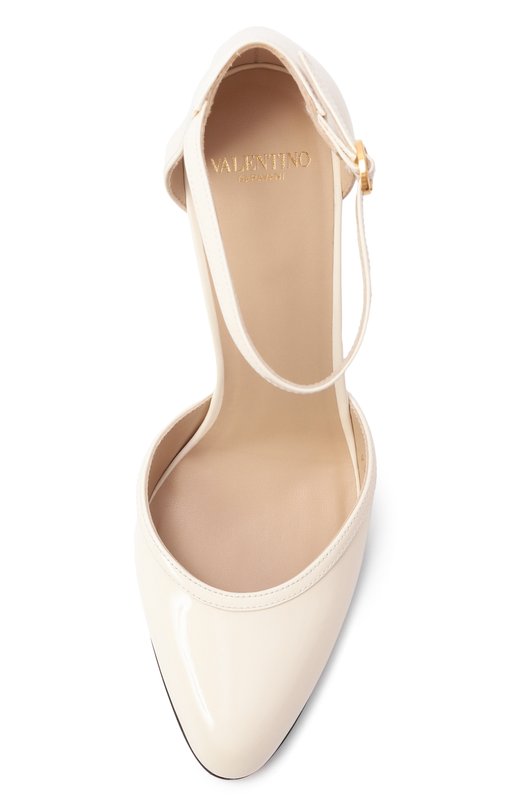 Кожаные туфли Hi Dolly Valentino 7W2S0MI2/ZJM Кремовый  7W2S0MI2/ZJM Фото 6