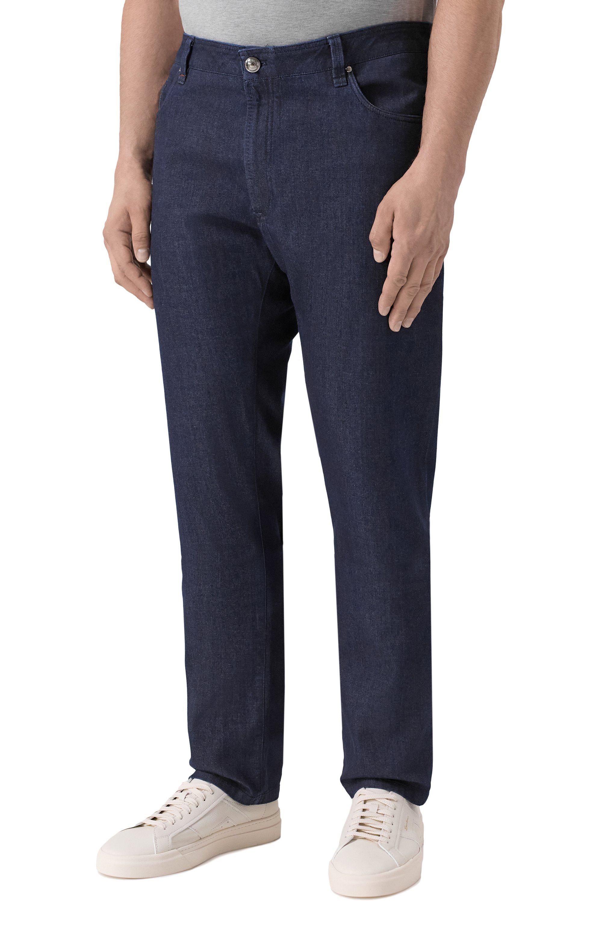 Джинсы CORTIGIANI темно-синего цвета по цене 69950 руб., арт. 2A3501, фото 3 Джинсы CORTIGIANI, арт. 2A3501, фото 3