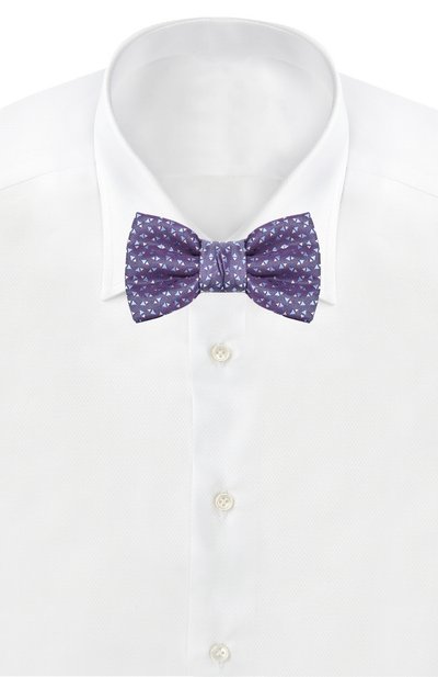 Шелковый галстук-бабочка с узором LANVIN, арт. 3152/B0W TIE, фото 2