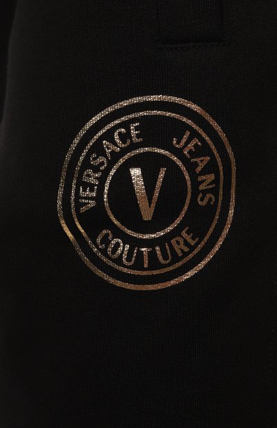 Хлопковые джоггеры VERSACE JEANS COUTURE, арт. 73GAAT06-73UP314 VEMBLEM S F0IL C0TT0N/CF00T, фото 5