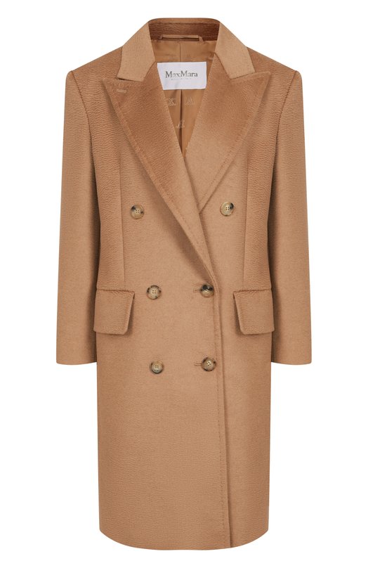 Шерстяное пальто Max Mara C0SA Бежевый C0SA