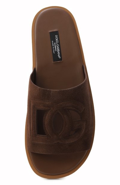 Замшевые шлепанцы DOLCE & GABBANA, арт. DA5278/A1250/37-39, фото 4