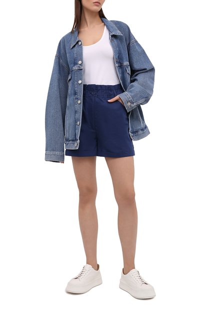 Хлопковые шорты KENZO синего цвета по цене 27850 руб., арт. FB52SH0539DG, фото 2 Хлопковые шорты KENZO, арт. FB52SH0539DG, фото 2