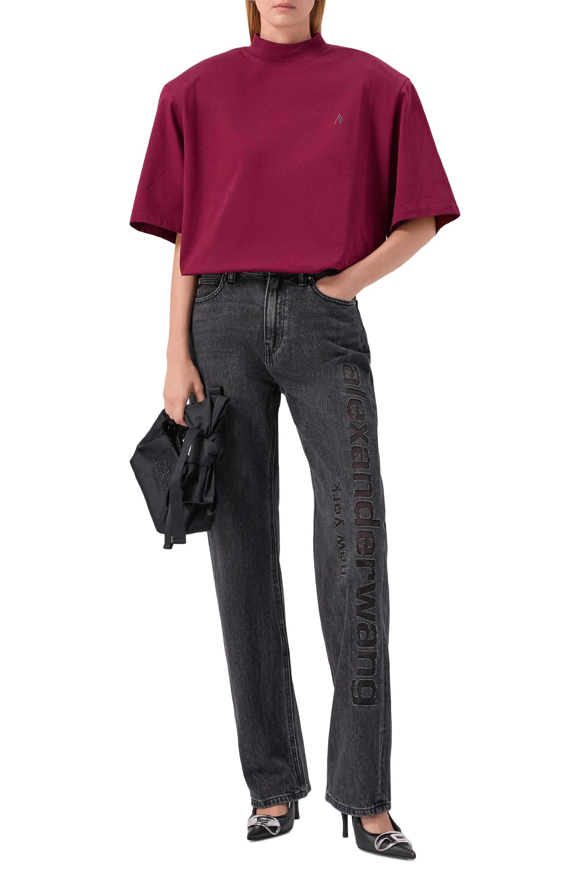 Джинсы ALEXANDER WANG черного цвета по цене 92750 руб., арт. 4DC3254837, фото 2 Джинсы ALEXANDER WANG, арт. 4DC3254837, фото 2