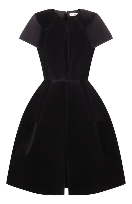 Бархатное платье Dice Kayek FW25R270 KDF BLACK Чёрный FW25R270 KDF BLACK