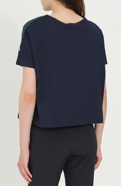 Укороченный топ свободного кроя с цветочным принтом MONCLER, арт. C1-093-80730-00-549EG, фото 4
