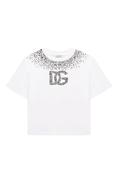 Хлопковая футболка DOLCE & GABBANA, арт. L5JTMD/G7K2V/8-12+