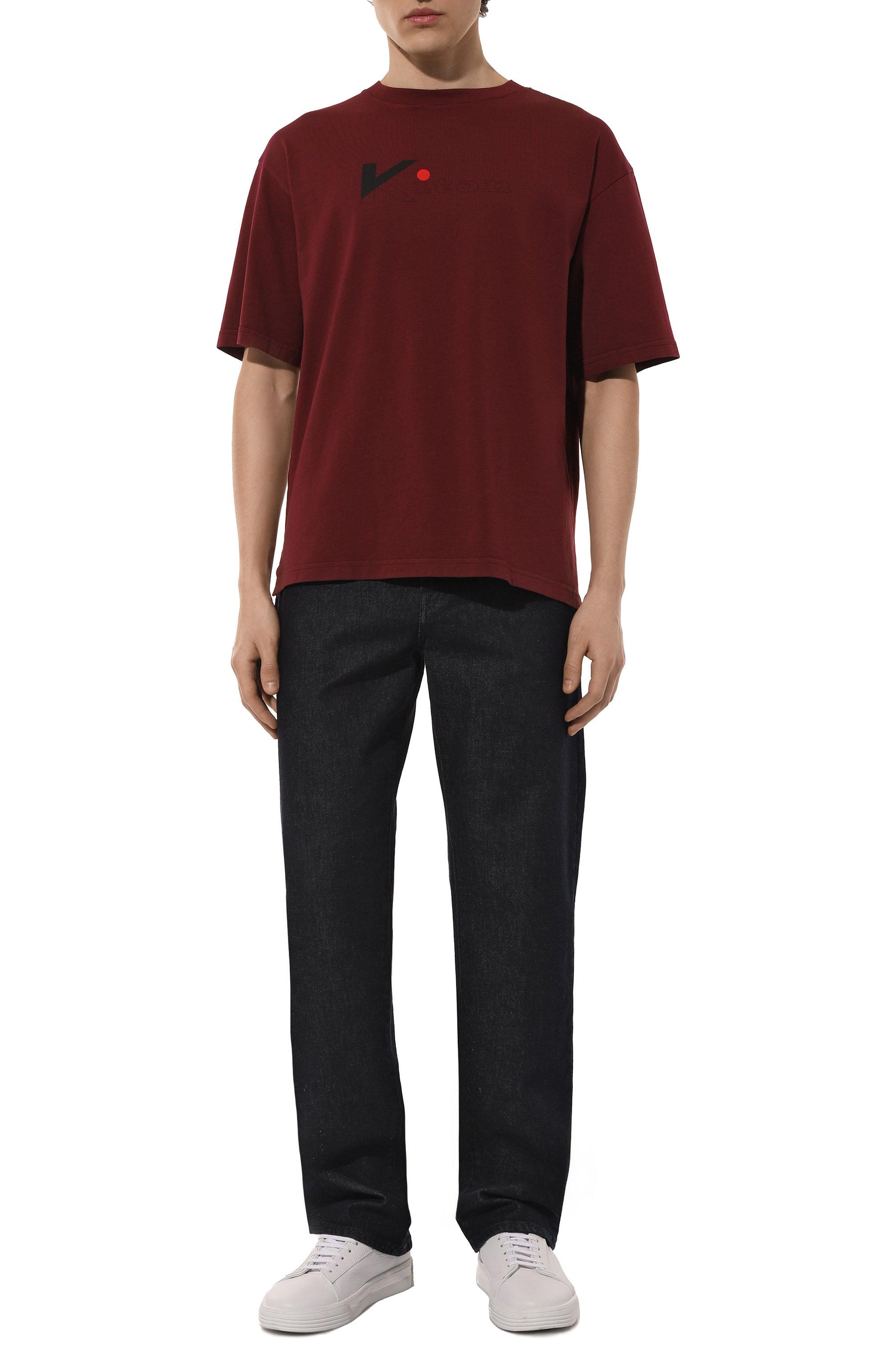 Хлопковая футболка KITON, арт. UMK041810, фото 2