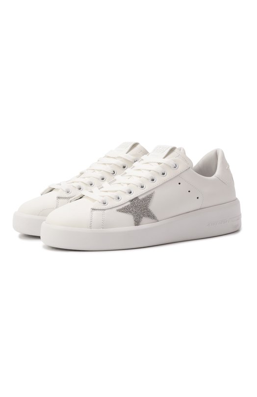 Кожаные кеды Pure-Star Golden Goose Deluxe Brand GWF00197.F002789 Белый GWF00197.F002789