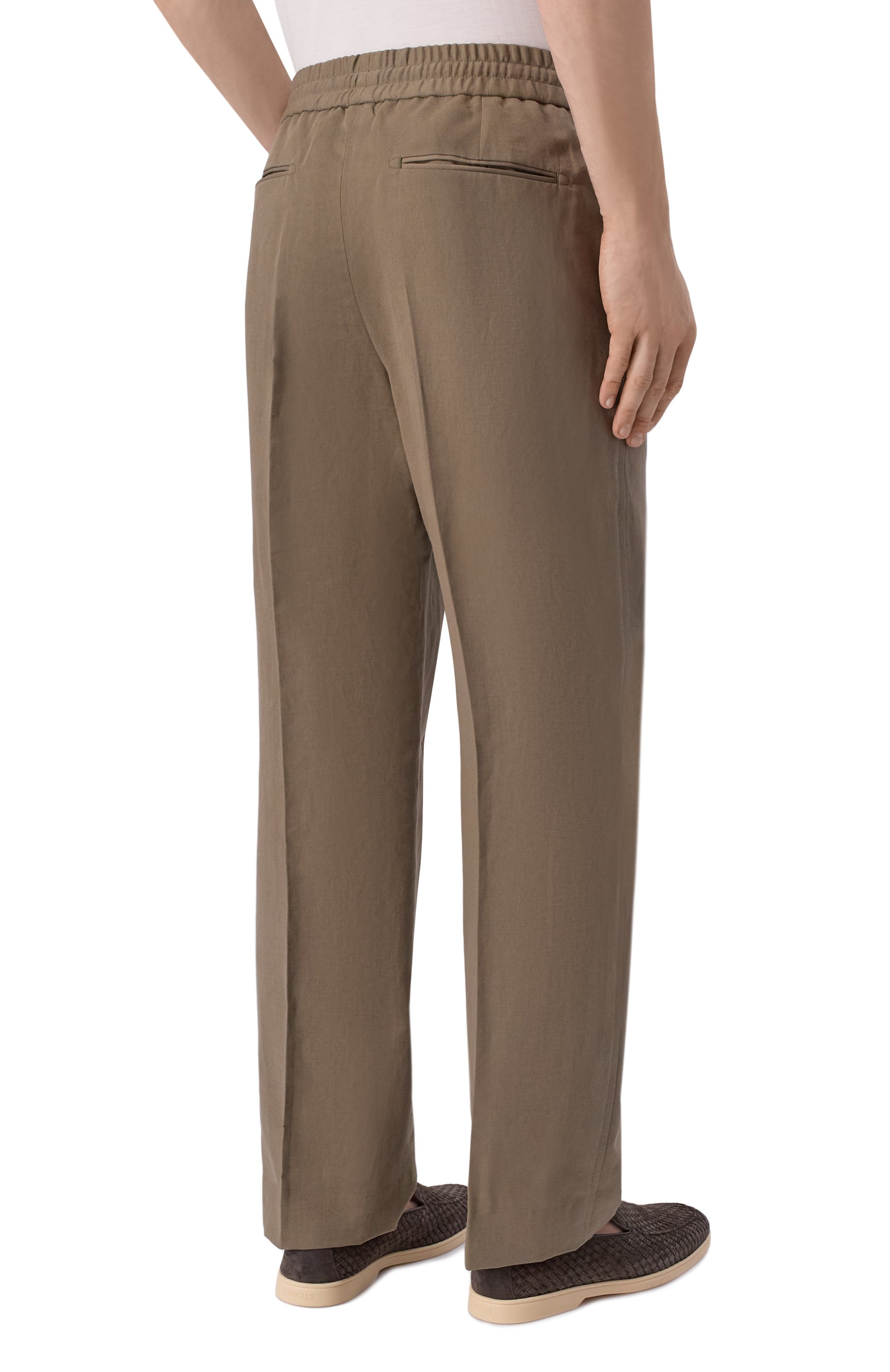 Брюки изо льна и хлопка BRIONI, арт. RP2Z0L/PA106, фото 4