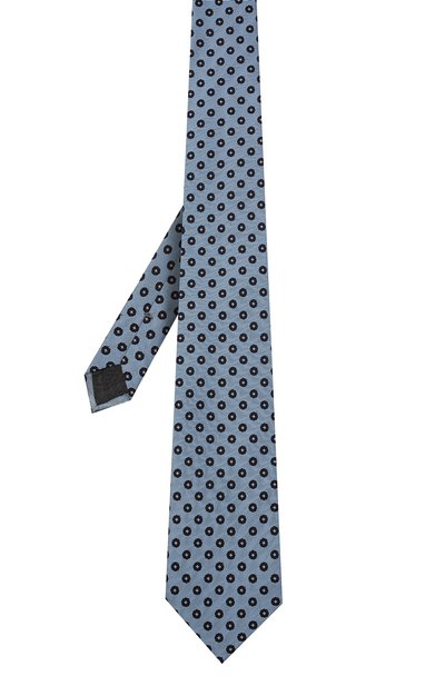 Шелковый галстук ZEGNA голубого цвета по цене 19950 руб., арт. Z3D04T/1XW, фото 3 Шелковый галстук ZEGNA, арт. Z3D04T/1XW, фото 3