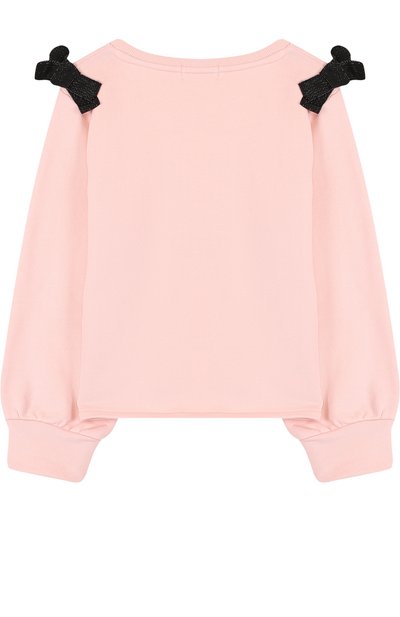 Свитшот из смеси хлопка и полиэстера с бантами SONIA RYKIEL ENFANT, арт. 18S1FL03, фото 2