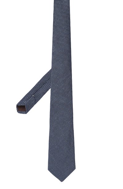 Галстук изо льна и хлопка CANALI, арт. 18/HJ04182, фото 3