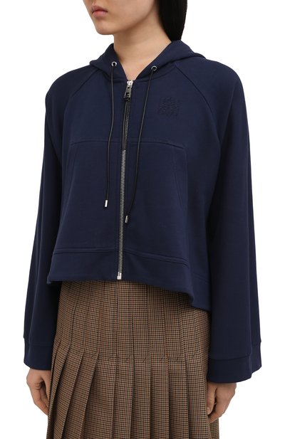 Хлопковый кардиган LOEWE темно-синего цвета по цене 96450 руб., арт. S359341X94, фото 3 Хлопковый кардиган LOEWE, арт. S359341X94, фото 3