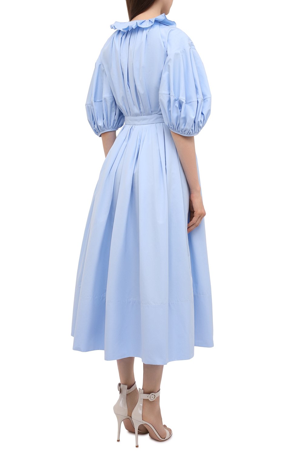 Хлопковое платье ALEXANDER MCQUEEN, арт. 663853/QAAAY, фото 4