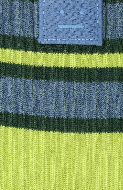 Носки ACNE STUDIOS зеленого цвета по цене 3285 руб., арт. C80020/W, фото 2 Носки ACNE STUDIOS, арт. C80020/W, фото 2
