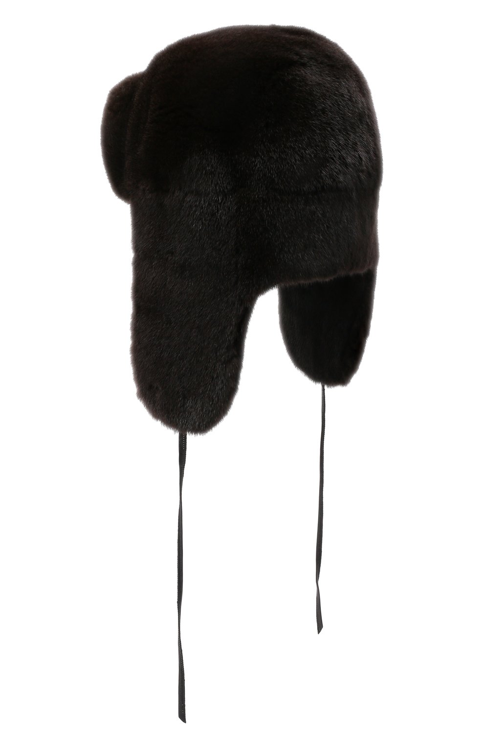 Норковая шапка-ушанка ivan FURLAND темно-коричневого цвета по цене 64300 руб., арт. 0099000110129300000, фото 2 Норковая шапка-ушанка ivan FURLAND, арт. 0099000110129300000, фото 2