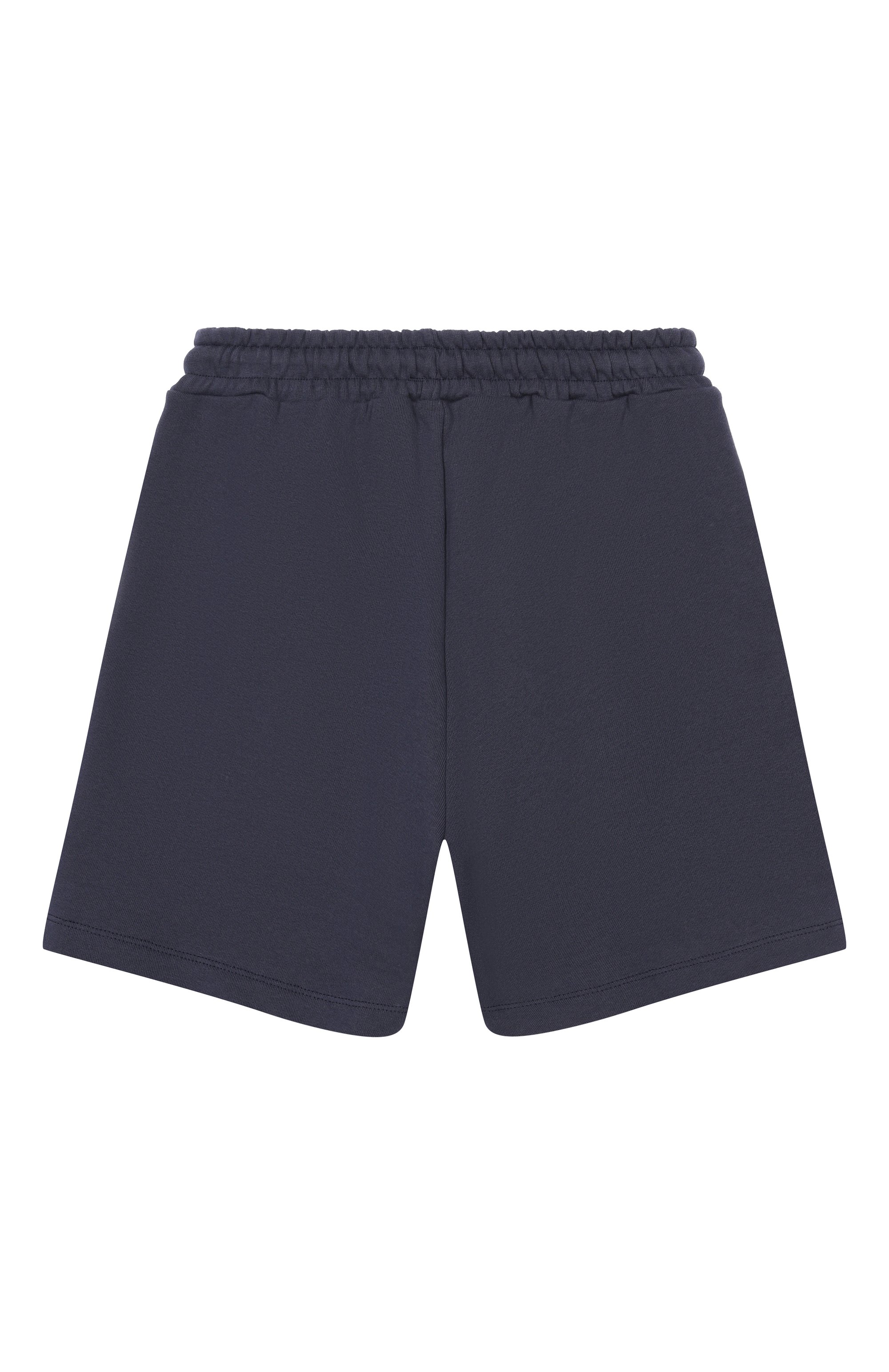 Хлопковые шорты MSGM KIDS темно-синего цвета по цене 8995 руб., арт. S6MSJUBE013, фото 2 Хлопковые шорты MSGM KIDS, арт. S6MSJUBE013, фото 2