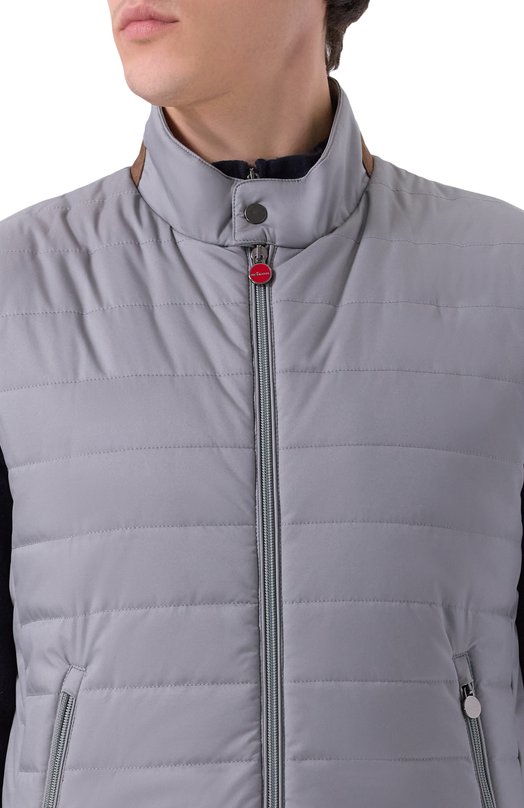 Утепленный жилет Kiton UW2195V0422H08/48-60 Серый  UW2195V0422H08/48-60 Фото 5