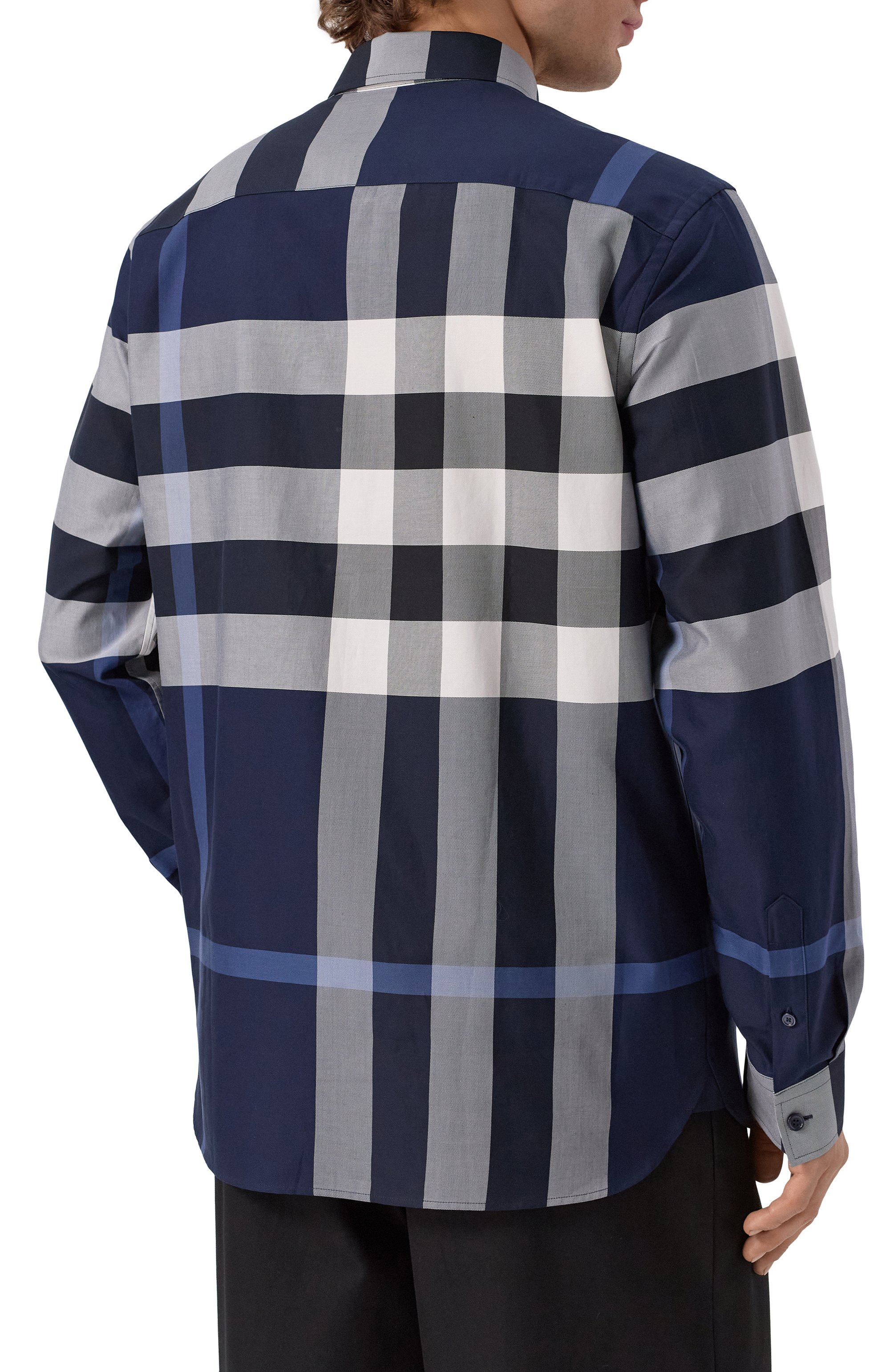 Хлопковая рубашка BURBERRY, арт. 8071536, фото 4