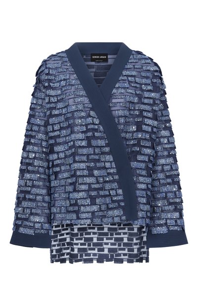 Женский жакет с отделкой пайетками GIORGIO ARMANI, арт. GW003882/TE22825