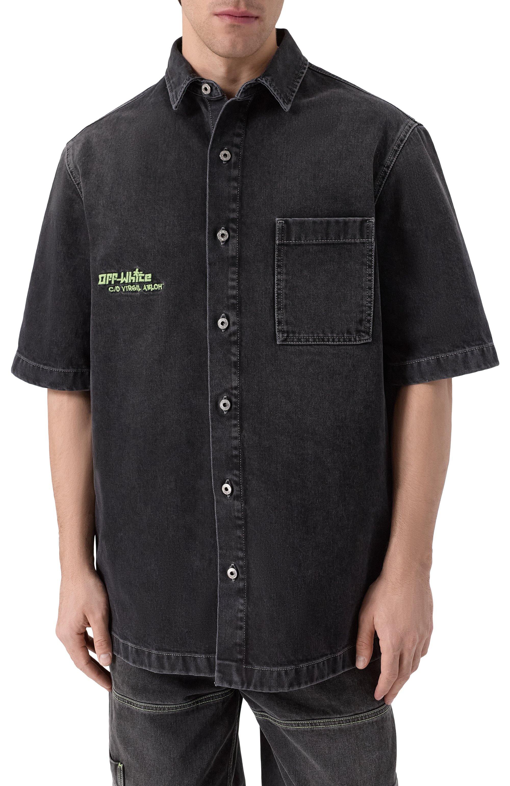 Джинсовая рубашка OFF-WHITE, арт. 0MYD05AS25DEN001, фото 3