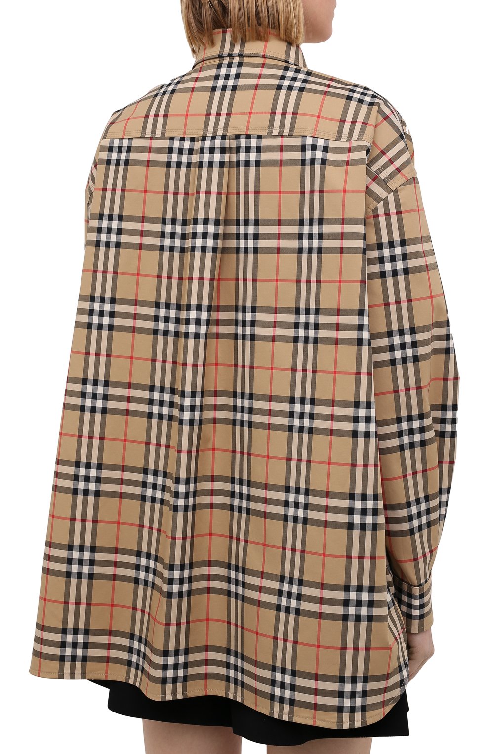 Хлопковая рубашка BURBERRY, арт. 8038128, фото 4