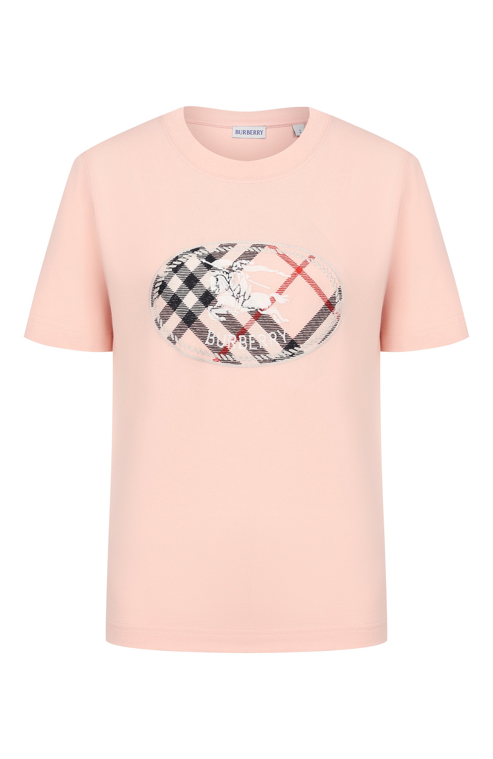 Хлопковая футболка BURBERRY, арт. 8128060, фото 1