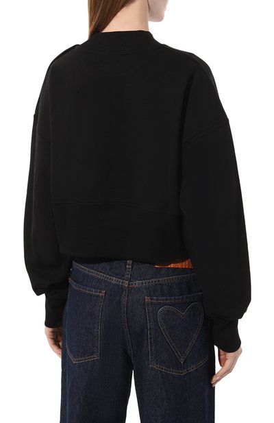 Хлопковый свитшот BALMAIN, арт. AF0J0040BB02, фото 4